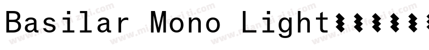 Basilar Mono Light字体转换